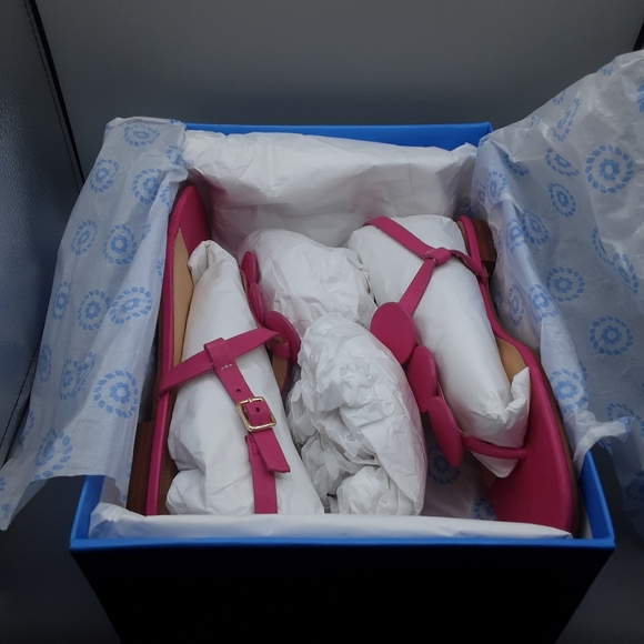 Jack Rogers Worth Flat Sandals Women's 9.5M Pink Fuchsia Thong - Picture 8 of 9